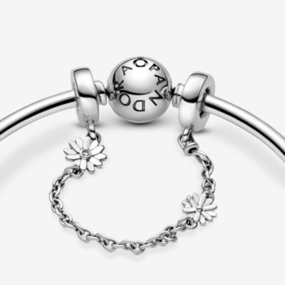 🌺Pandora Flower Safety Chain Charm - Picture 4 of 5